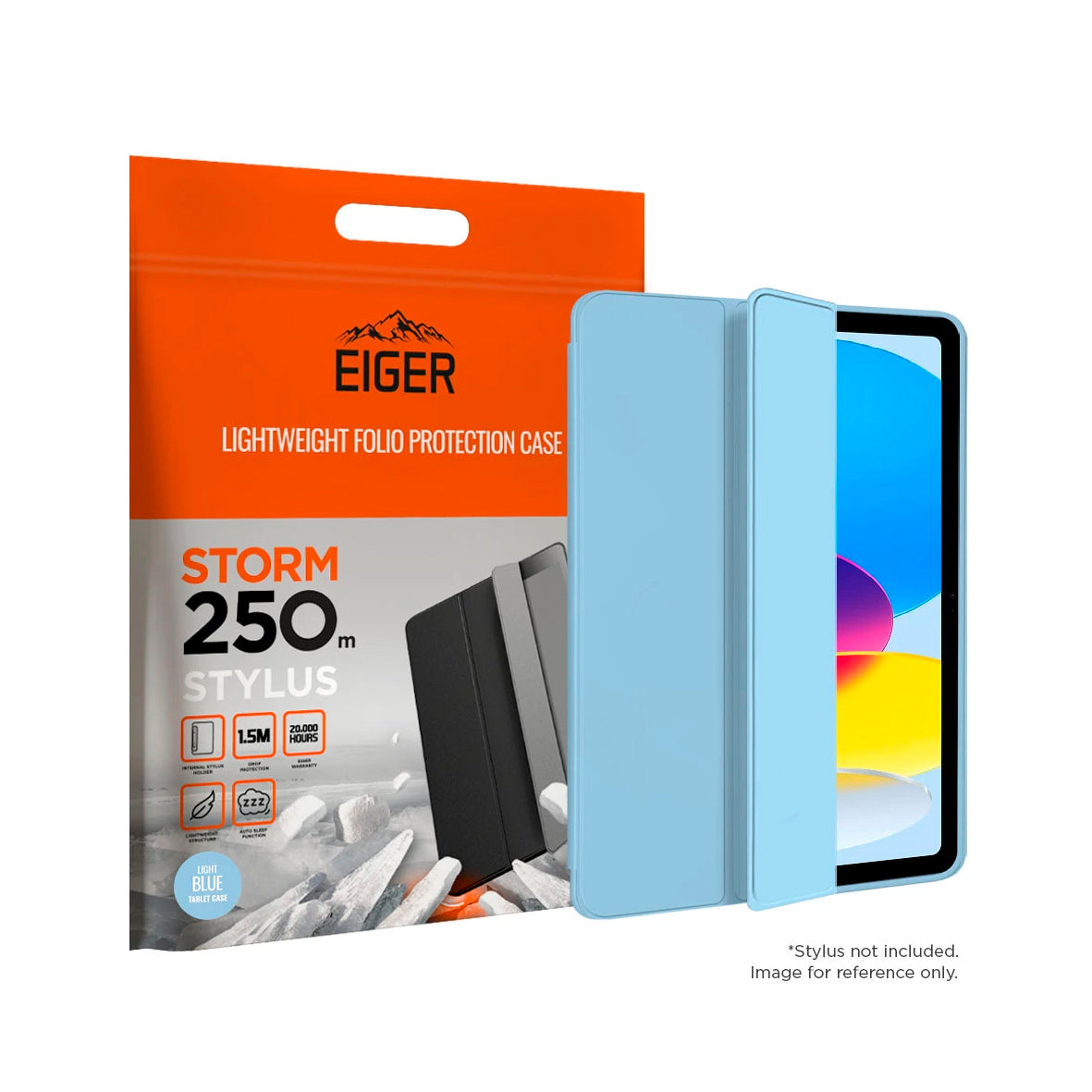 Eiger - iPad 11 11th Gen/10.9 10th Gen Storm 250m Stylus - Light blue
