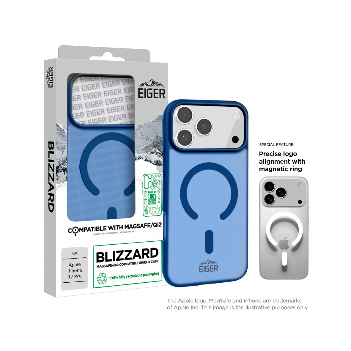 Eiger - iPhone 17 Pro Blizzard Magsafe Case GRS - Blue