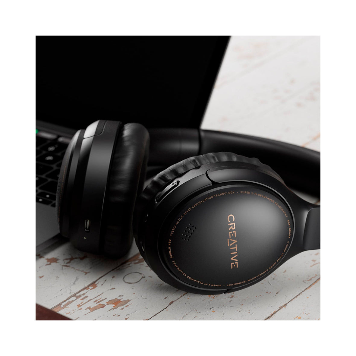 Creative - Zen hybrid wireless headphones - Black