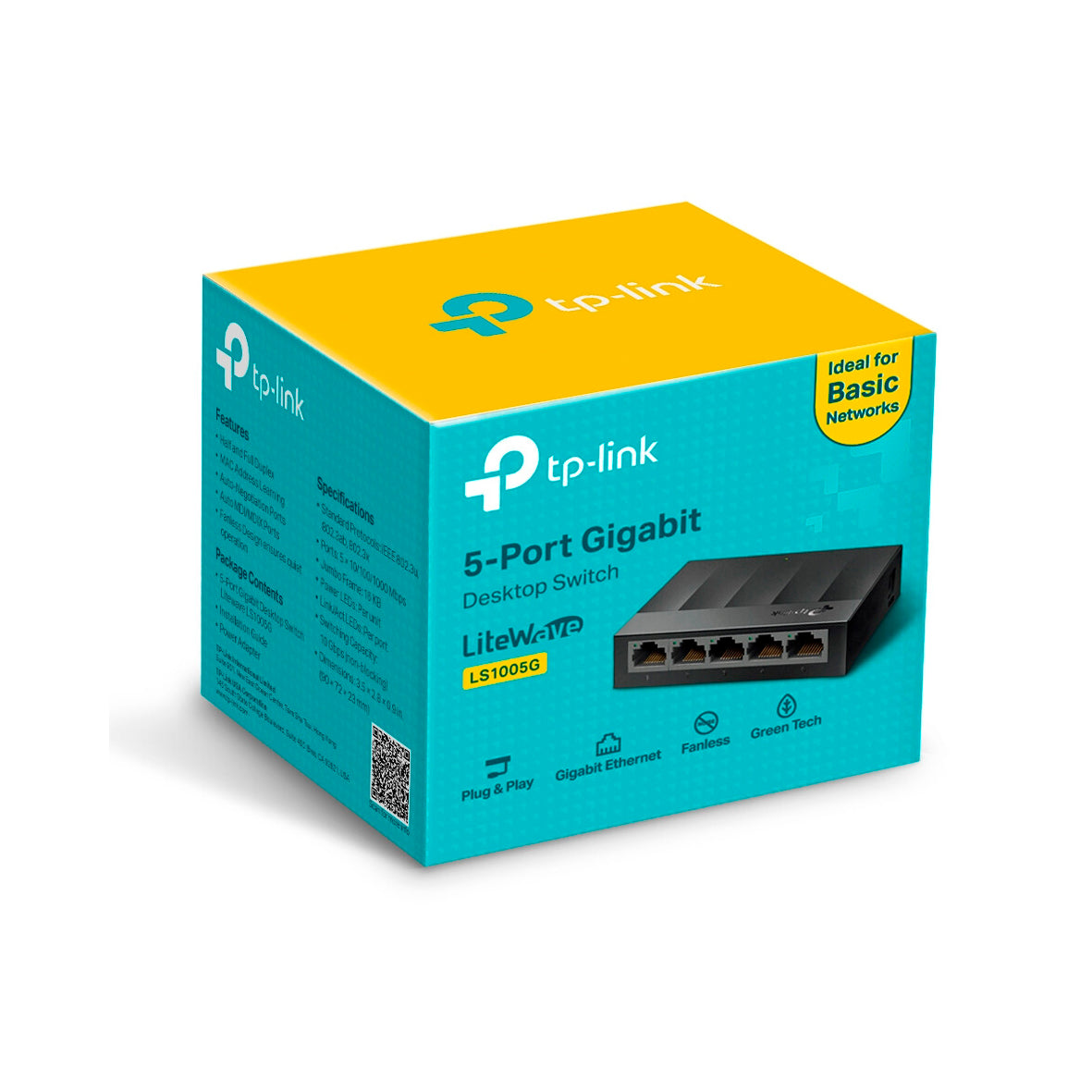 Tp-Link - 5-Port Gigabit Desktop Switch - Black