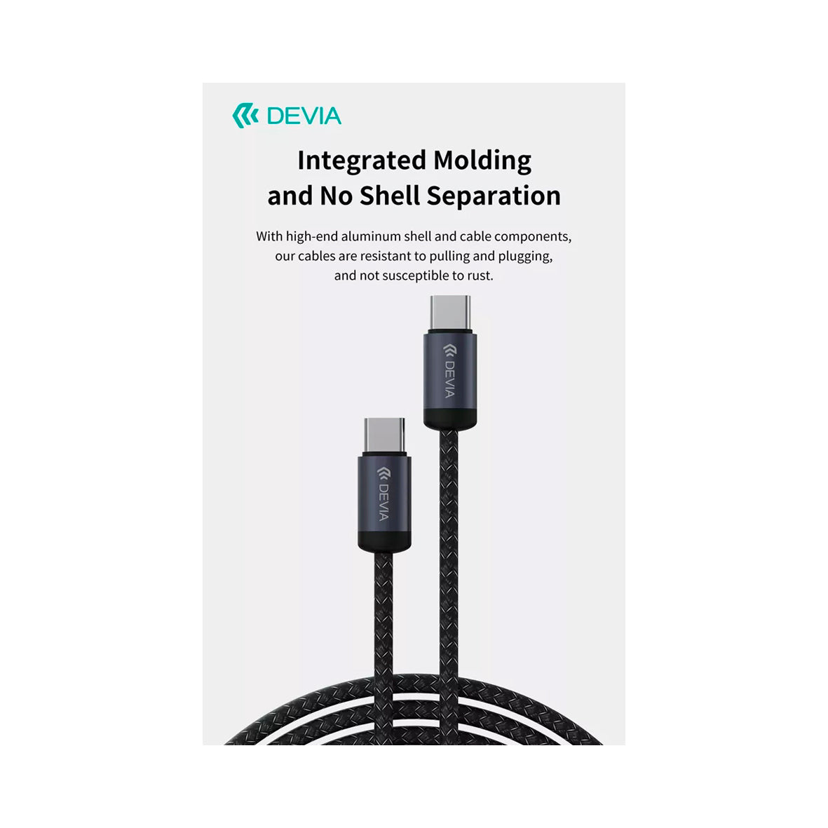 Devia - 60W 3M Data And Charging Cable USB-C To USB-C