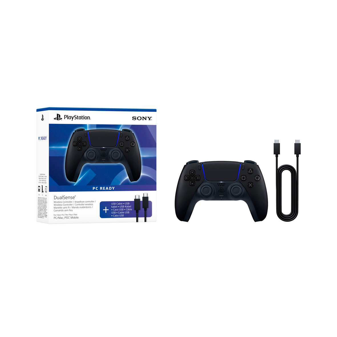 DualSense Wireless Controller + Cable - Midnight Black