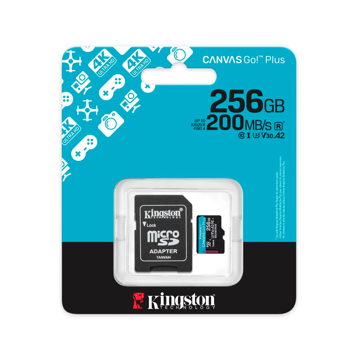 Kingston - Canvas Go Plus microSDXC Memory Card Gen4 200MB/s - 256GB Card