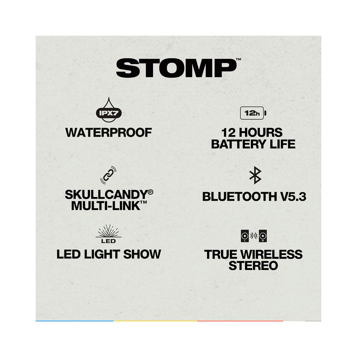 Skullcandy - Stomp - Wireless Bluetooth Speaker - Black/Orange