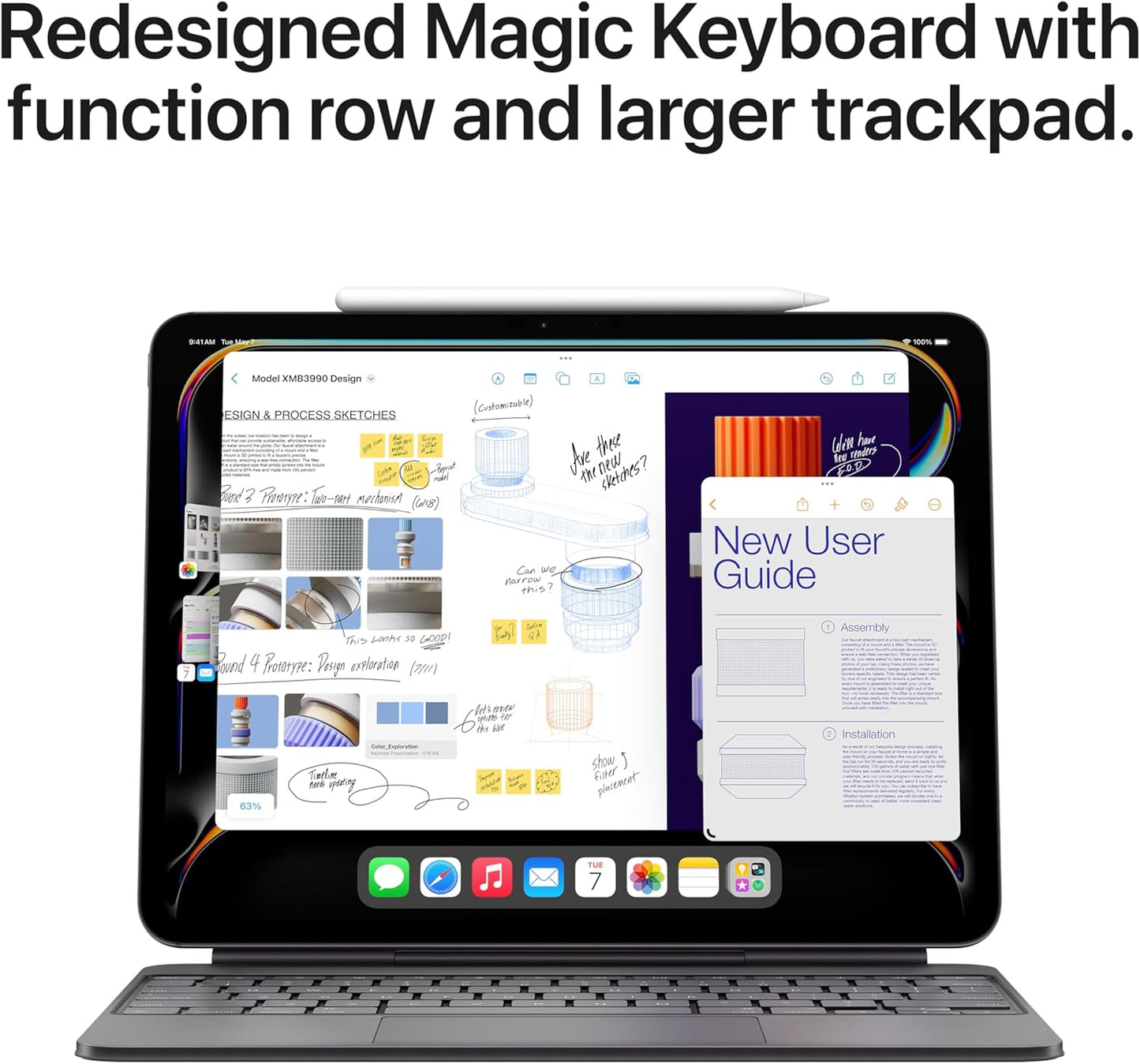 Apple - 11" iPad Pro (M4) Magic Keyboard - Black