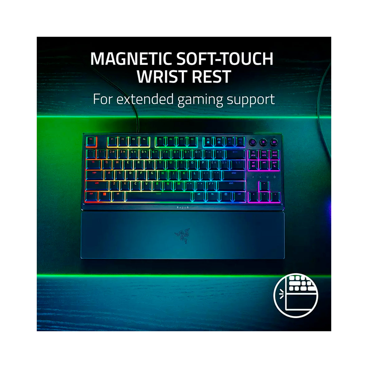 Razer - Ornata V3 TKL Gaming Keyboard - Black