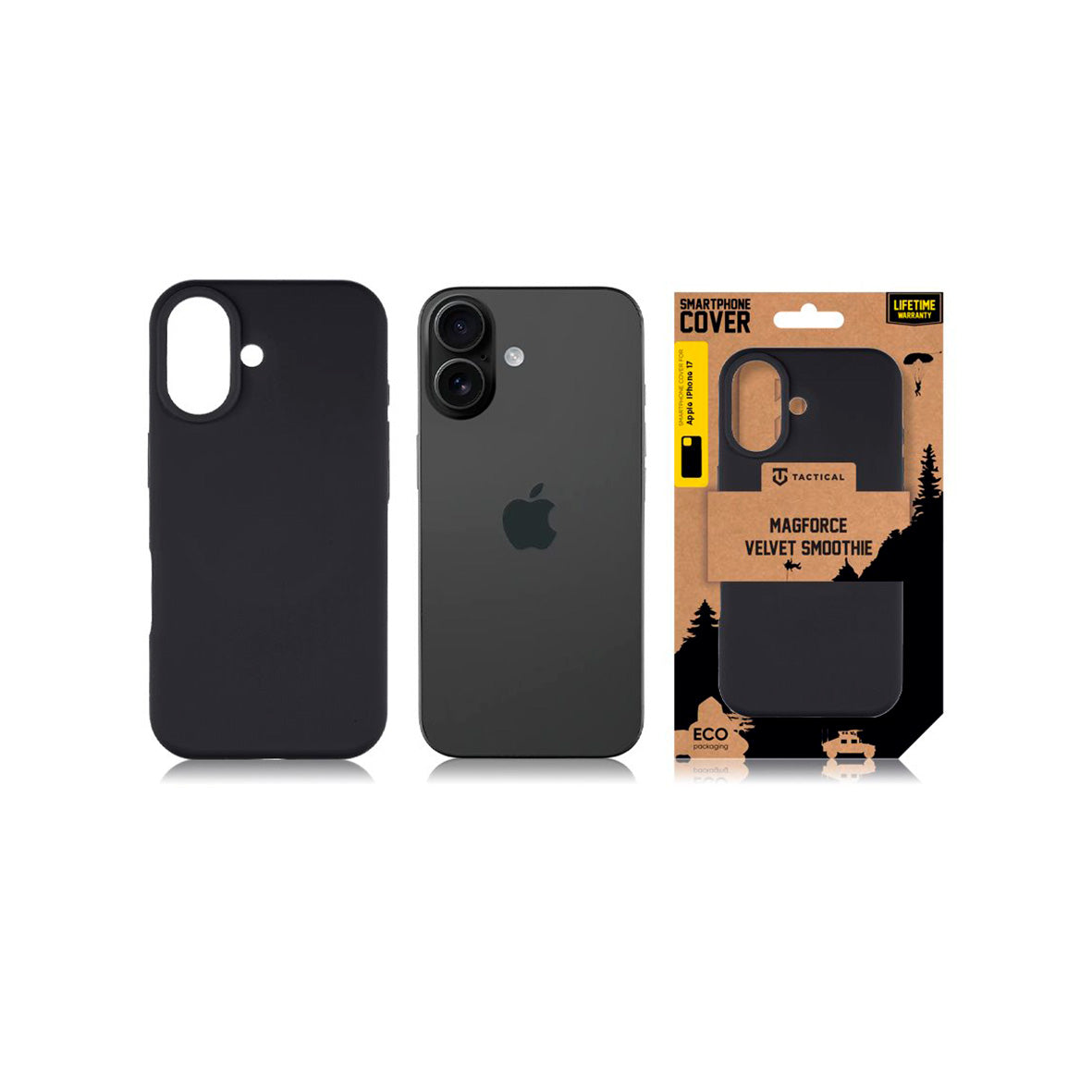 Tactical - iPhone 17 MagForce Velvet Smoothie Cover - Asphalt
