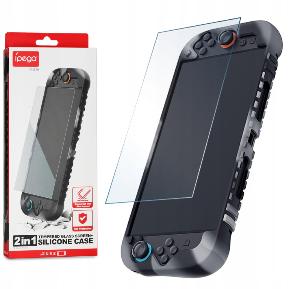 Silicone Case with Glass Screen Protector - Nintendo Switch 2
