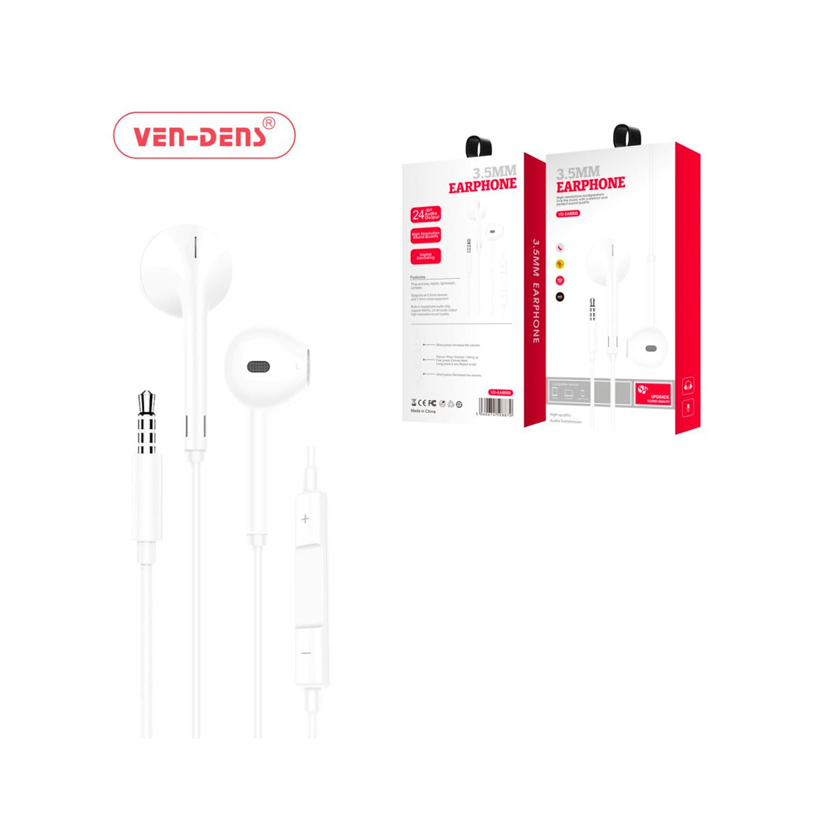 Ven-Dens - Wired Earphones 3.5mm