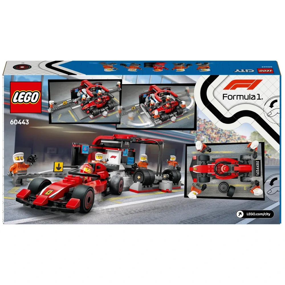 LEGO City - F1 Pit Stop & Pit Crew with Ferrari Car (60443)