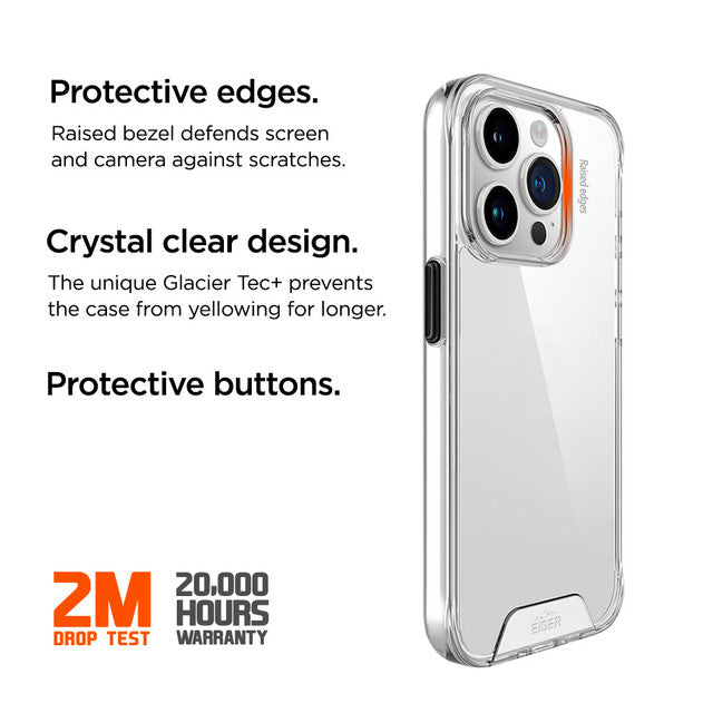 Eiger - iPhone 15 Pro Glacier Case - Clear