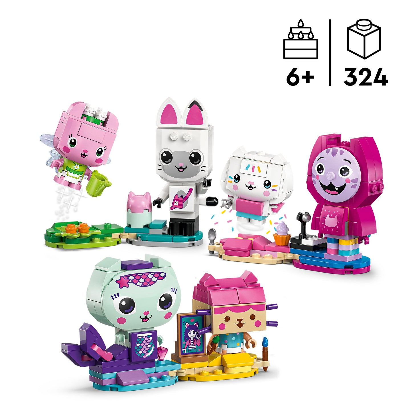 LEGO Gabby´s Dollhouse - Gabby's Brick-Built Cat Friends (11215)