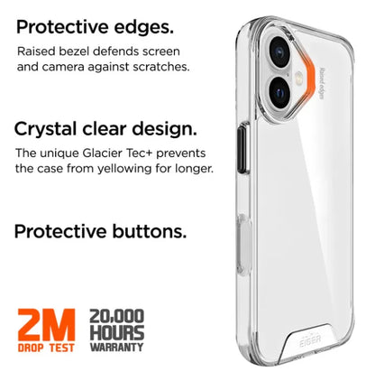Eiger - iPhone 16 Plus Glacier Case - Clear