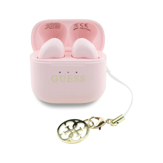 Guess - Classic Logo Charm TWS Wireless Earphone - Pink
