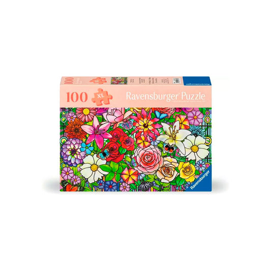 Ravensburger - Tiffany Flowers - 100 Pieces Puzzle