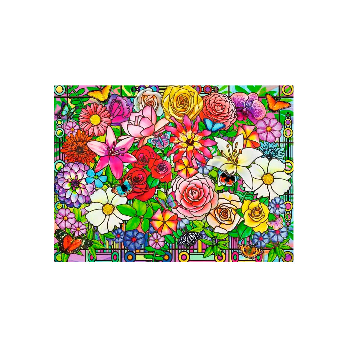 Ravensburger - Tiffany Flowers - 100 Pieces Puzzle