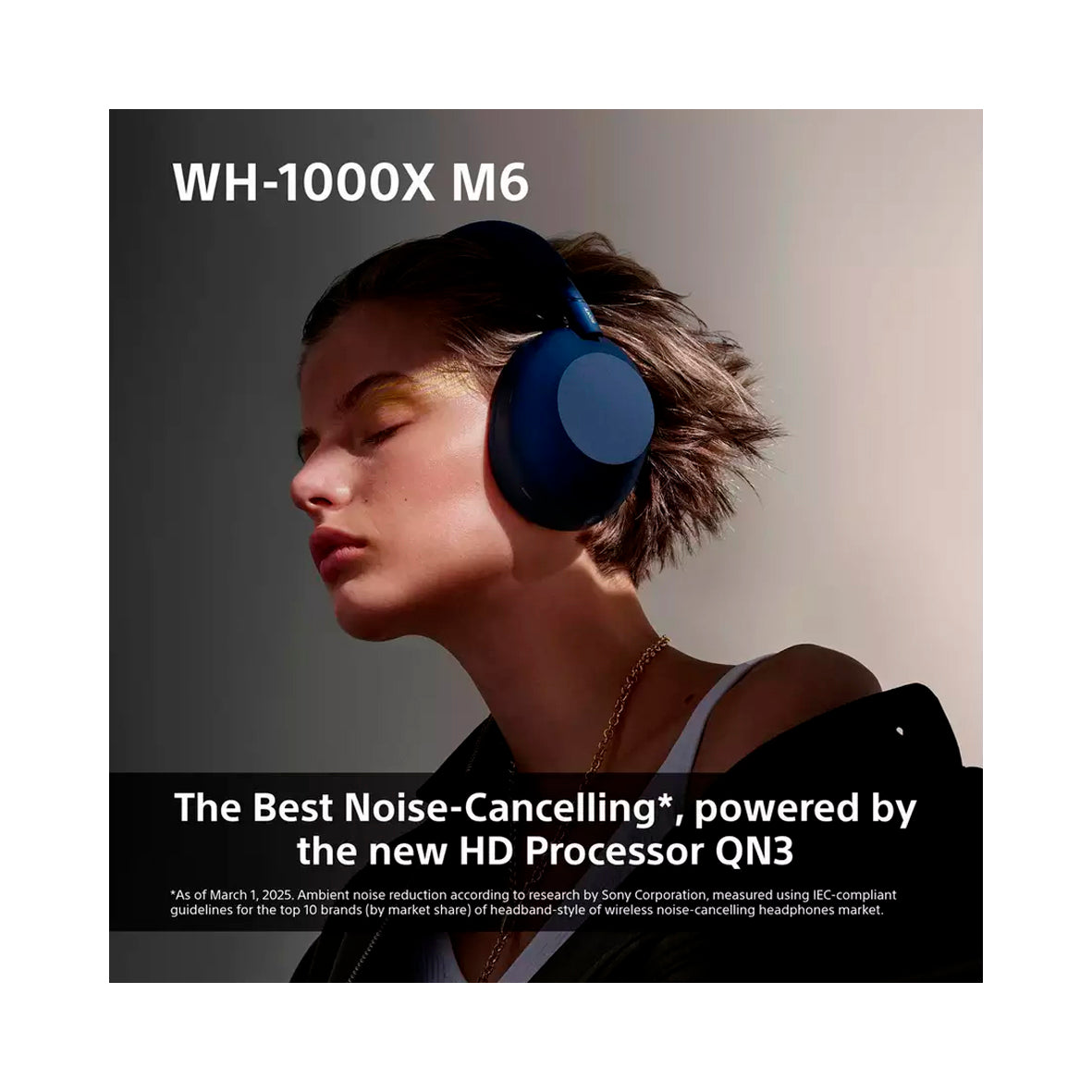 Sony - WH1000XM6 - Over-Ear Wireless Headphones - Midnight Blue