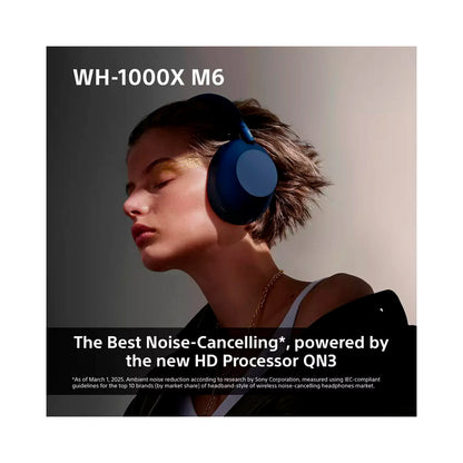 Sony - WH1000XM6 - Over-Ear Wireless Headphones - Midnight Blue
