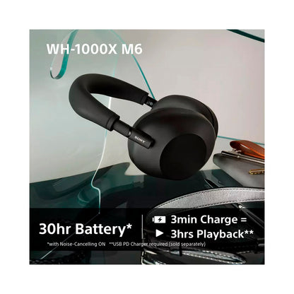 Sony - WH1000XM6 - Over-Ear Wireless Headphones - Midnight Blue