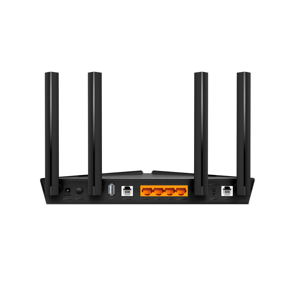 Tp-Link - Dual-Band Wi-Fi 6 VDSL/ADSL Modem Router ARCHER VX1800V - Black