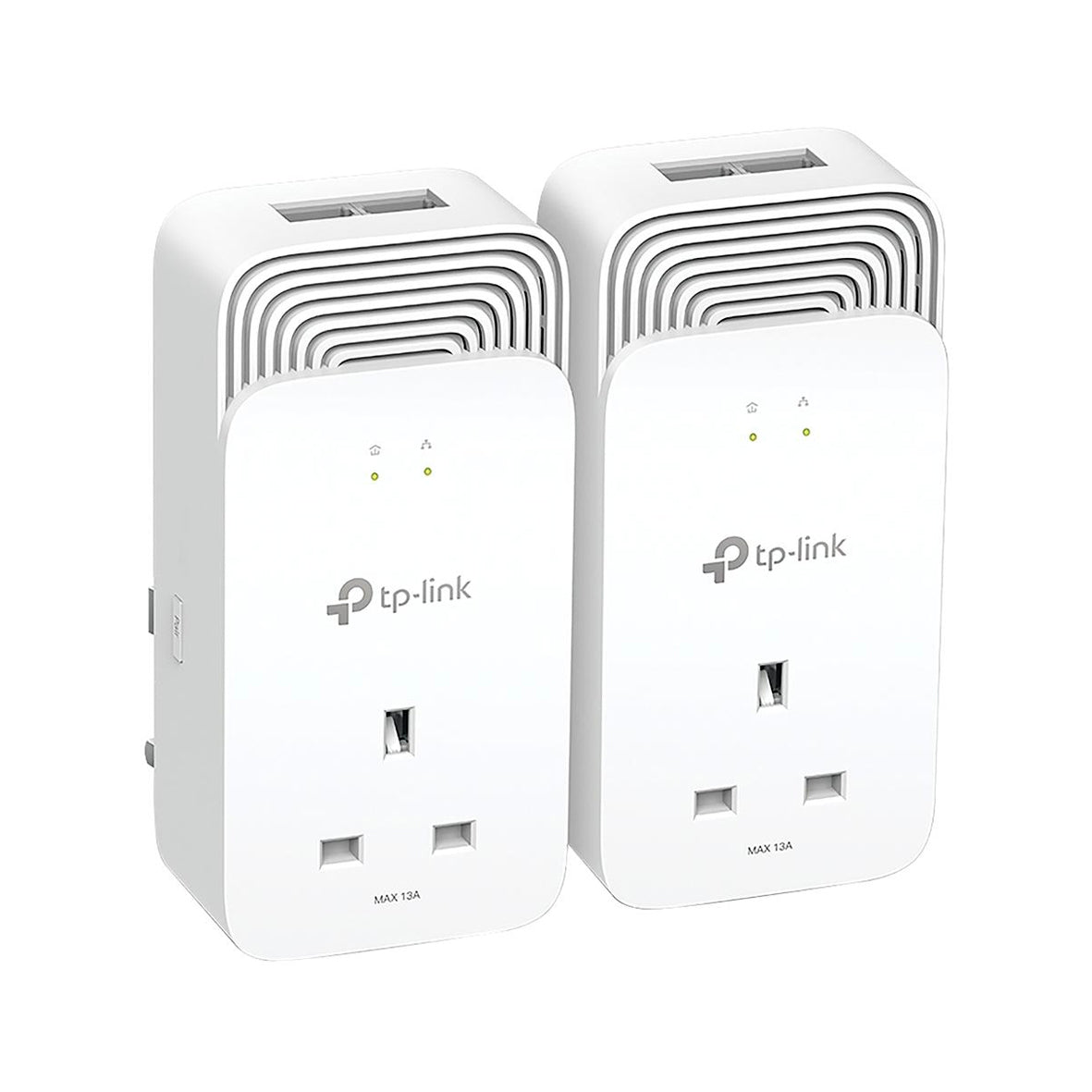 Tp-Link - Wired 1428Mbps G.hn2400 Powerline Kit PG2400P - White