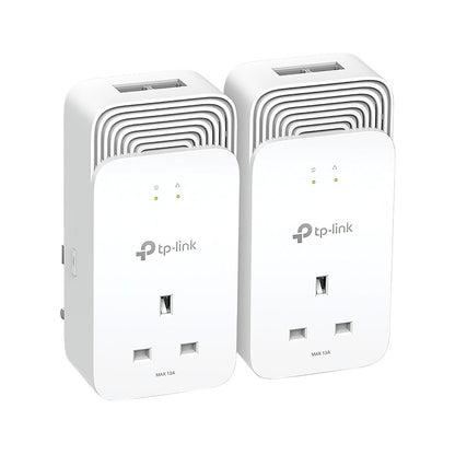 Tp-Link - Wired 1428Mbps G.hn2400 Powerline Kit PG2400P - White