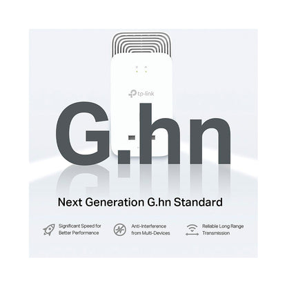 Tp-Link - Wired 1428Mbps G.hn2400 Powerline Kit PG2400P - White