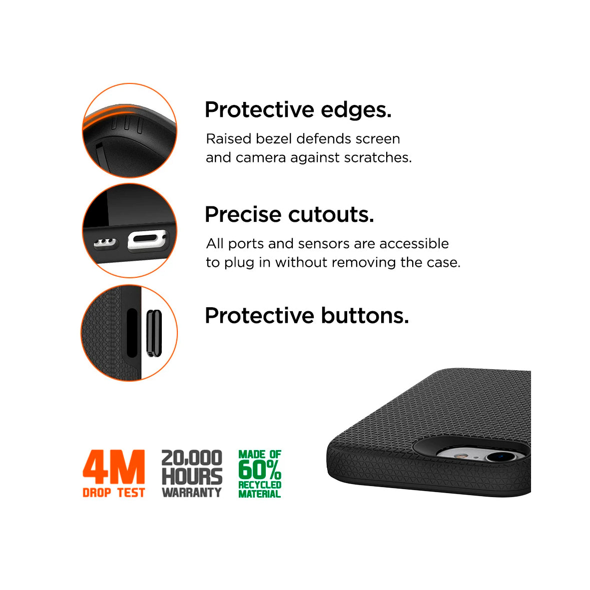 Eiger - Iphone 17e/16e North Magsafe Case GRS - Black