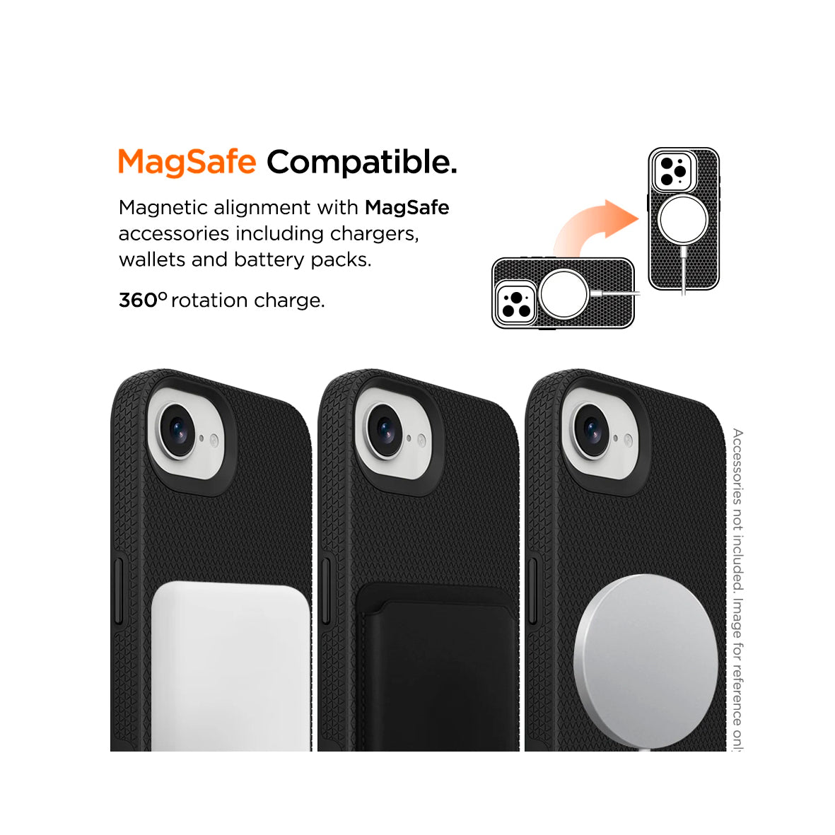 Eiger - Iphone 17e/16e North Magsafe Case GRS - Black