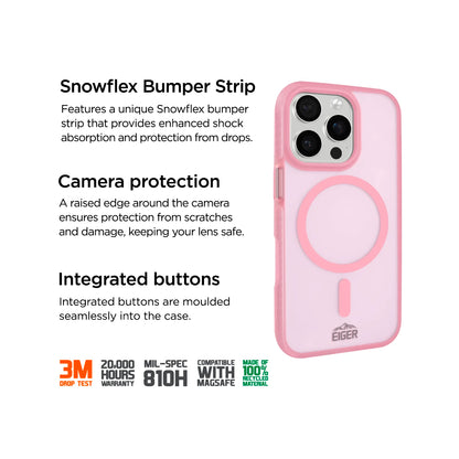 Eiger - iPhone 16 Pro Max Blizzard Magsafe GRS Case - Pink