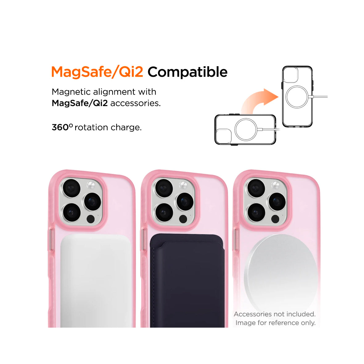 Eiger - iPhone 16 Pro Max Blizzard Magsafe GRS Case - Pink