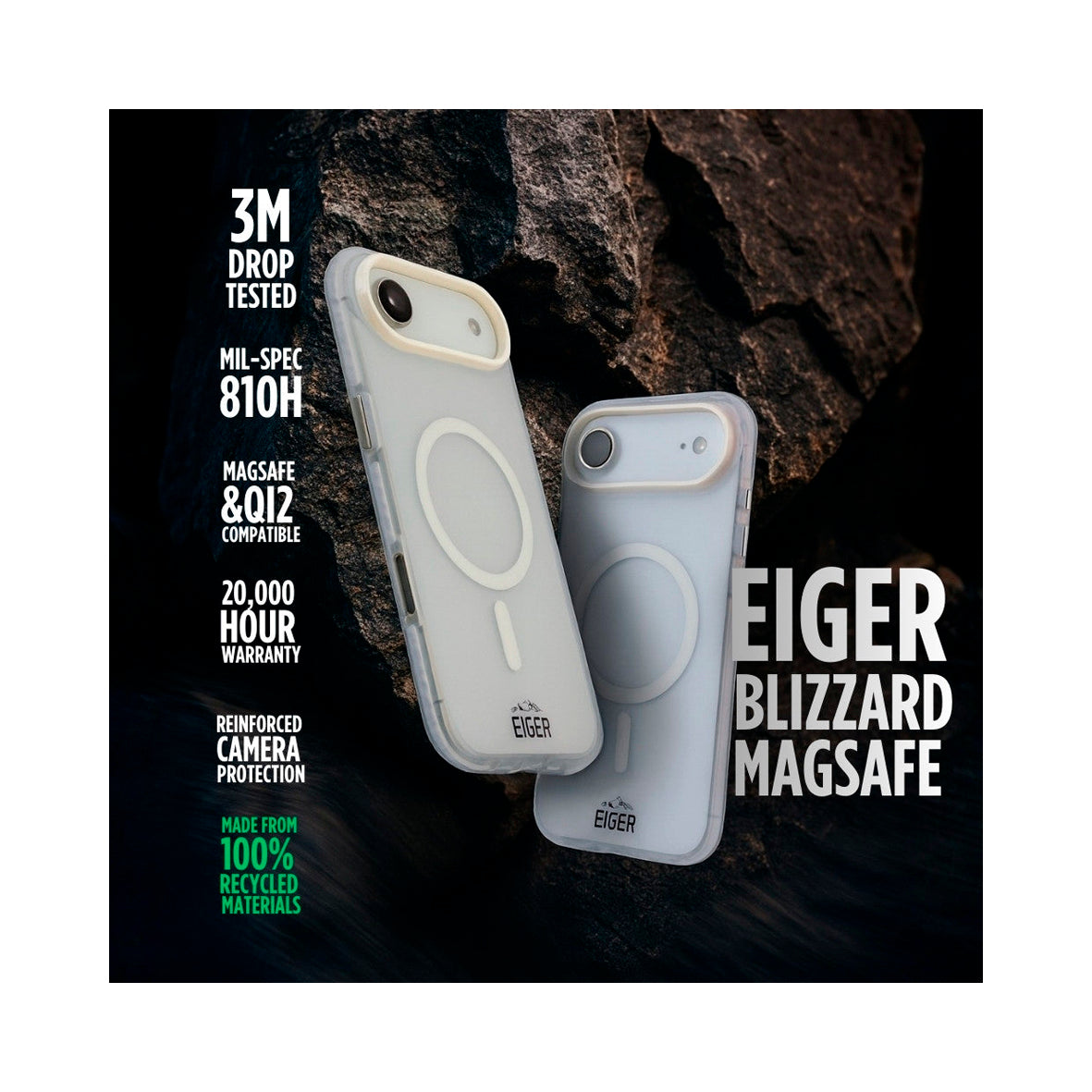 Eiger - iPhone 17 Pro Blizzard Magsafe Case GRS - White