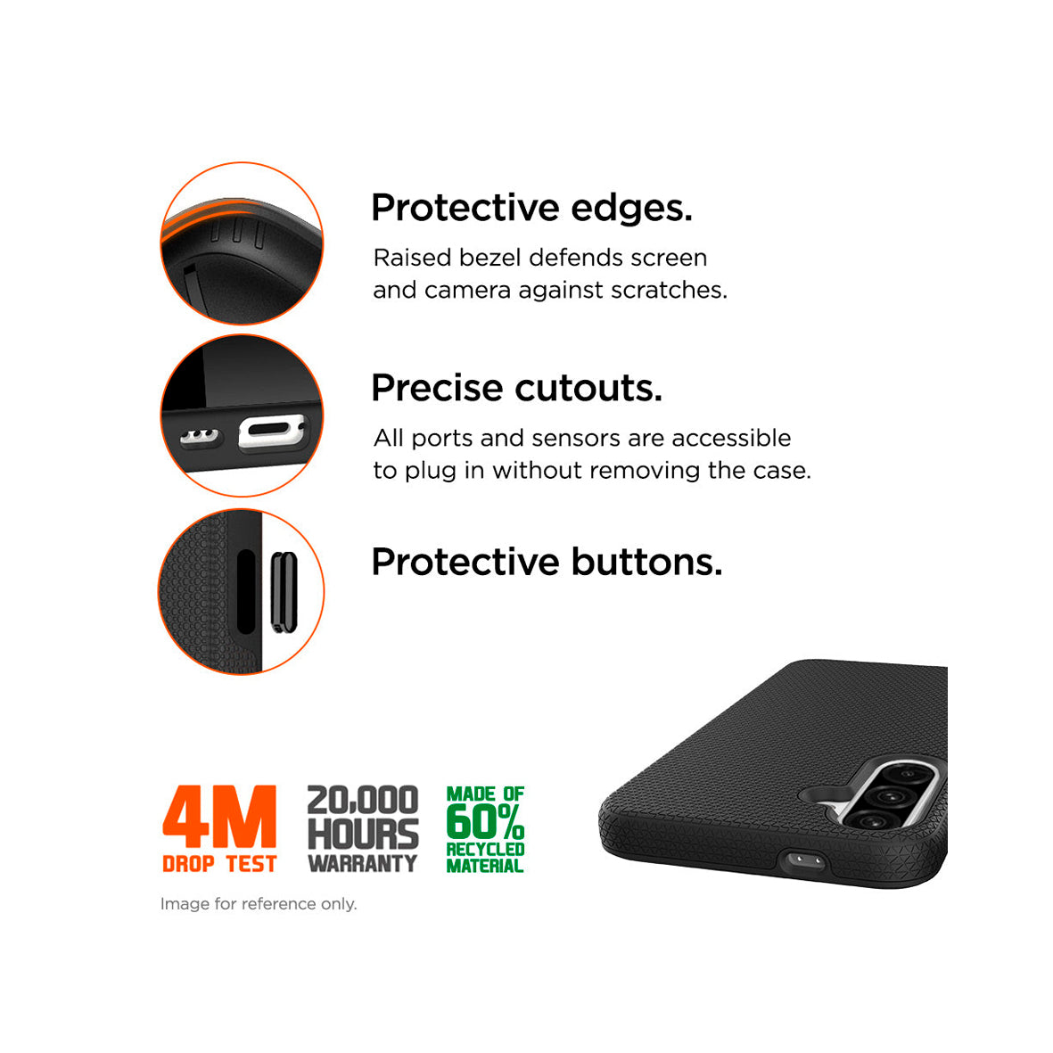 Eiger - Samsung Galaxy A57 North Case GRS - Black