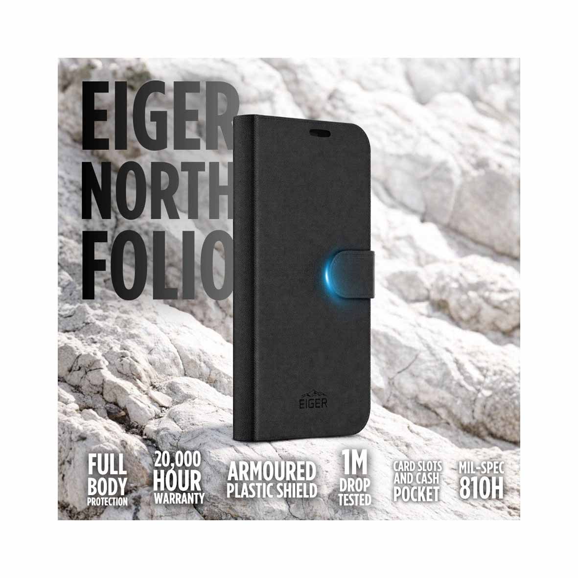 Eiger - Samsung Galaxy A57 North Folio Case - Black
