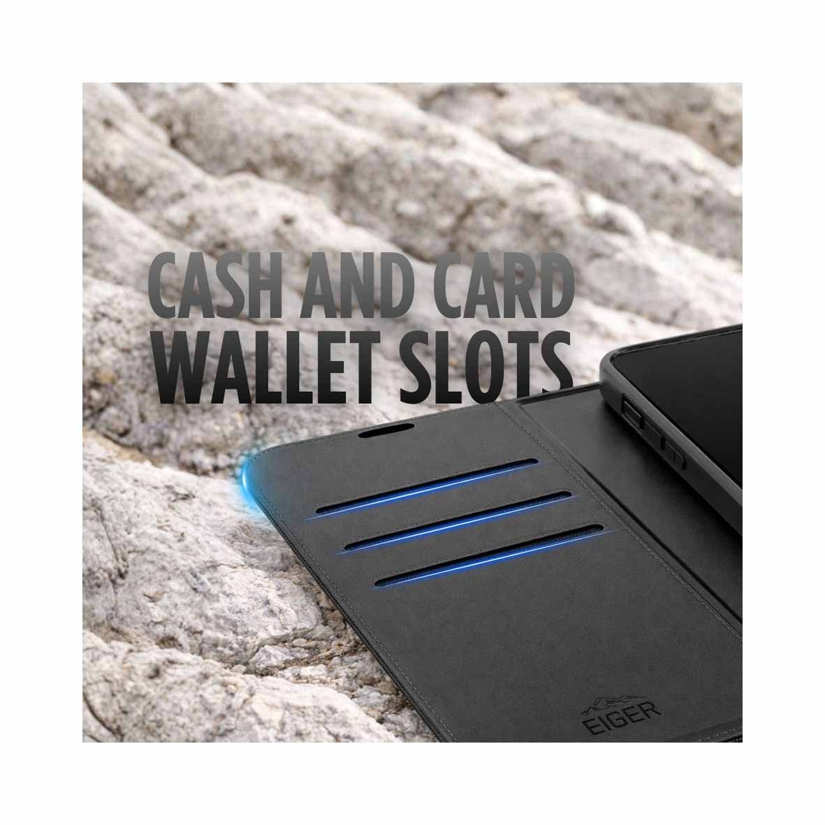 Eiger - Samsung Galaxy A57 North Folio Case - Black