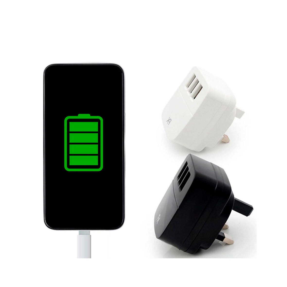 FX - 3 Port USB Mains Wall Charger Tablet Smartp. Charging Plug 3.1a