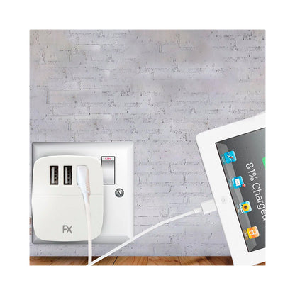 FX - 3 Port USB Mains Wall Charger Tablet Smartp. Charging Plug 3.1a