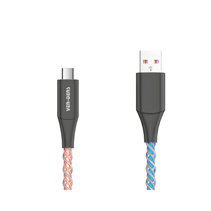 Ven-Dens - Illuminated Light Flowing USB A to Type-C Cable