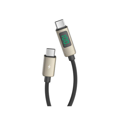 Ven-Dens - Charging and Data Transfer Cable with LCD - USB-C to USB-C 1.5m