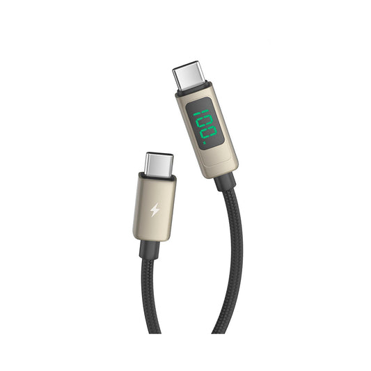 Ven-Dens - Charging and Data Transfer Cable with LCD - USB-C to USB-C 1.5m