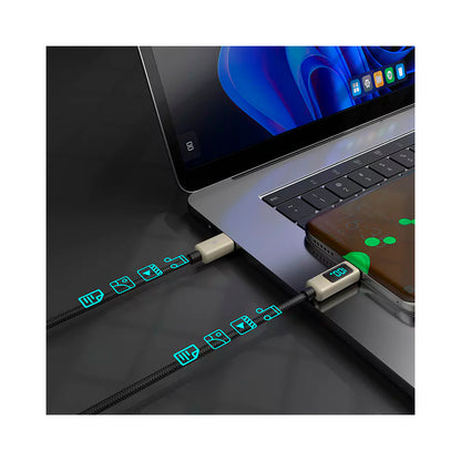 Ven-Dens - Charging and Data Transfer Cable with LCD - USB-C to USB-C 1.5m
