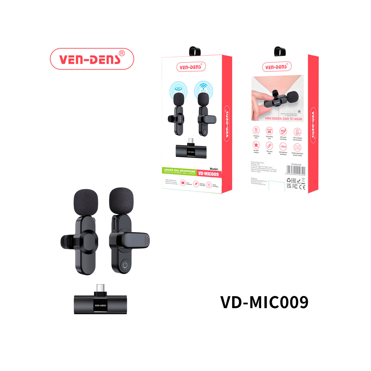 Ven-Dens - Wireless Dual Microphone - Type C