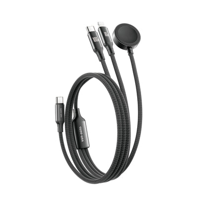 Ven-Dens - 3 in 1 Flexible USB-C iPhone/Watch Data/Charge 1.2m