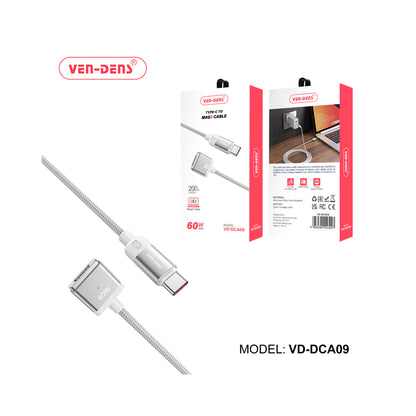 Ven-Dens - 60W Charging and Data Transfer Cable Type-C to Mag2 2m
