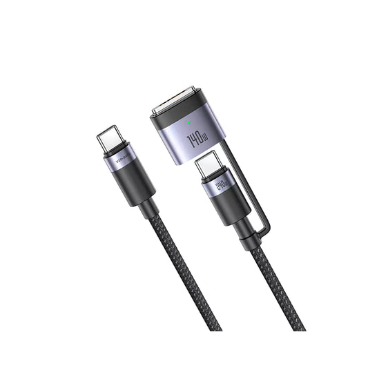 Ven-Dens - 240W 3 in 1 Charging Data Transfer Type-C to Type-C Mag3 2m