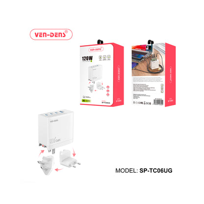 Ven-Dens - Fast Charger Universal 120w SP-TC06UG