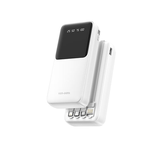 Ven-Dens - 20000mAh Powerbank White - VD-PB046