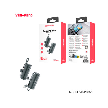 Ven-Dens - 5000mAh Powerbank VD-PB053