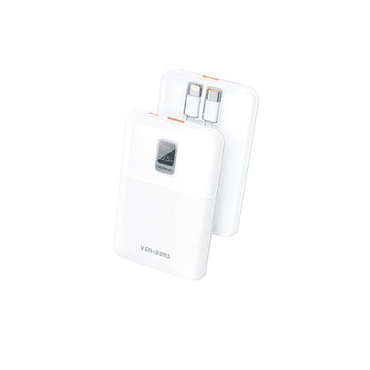 Ven-Dens - 10000mAh Powerbank White - VD-PB057