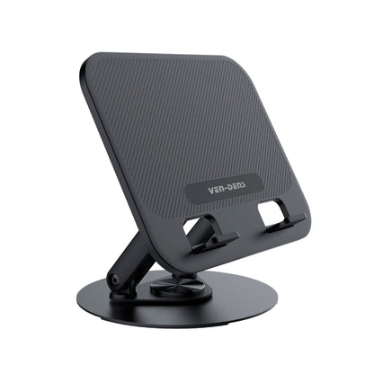 Ven-Dens - Heavy-Duty & 360º Rotatable Stand ABS ? Holder for Laptops & Tablets - Black